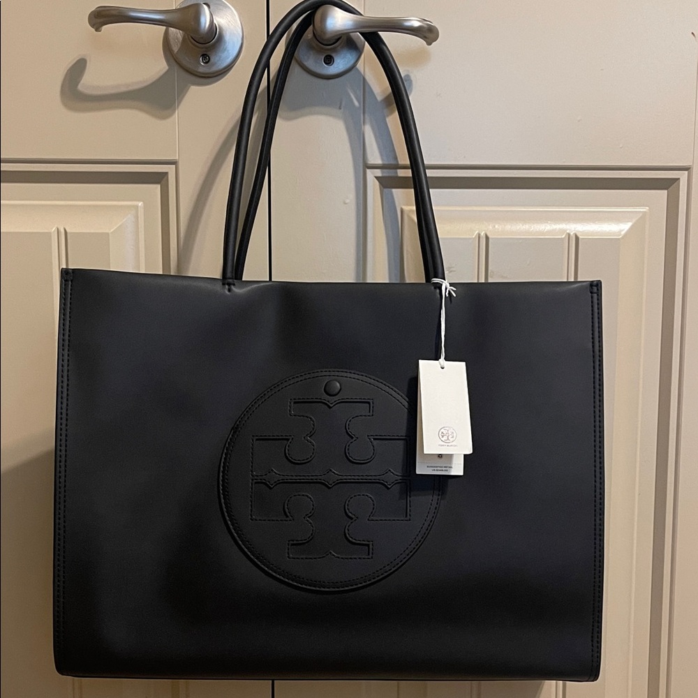 Tory Burch Eco Ella Tote Large NEW in Black